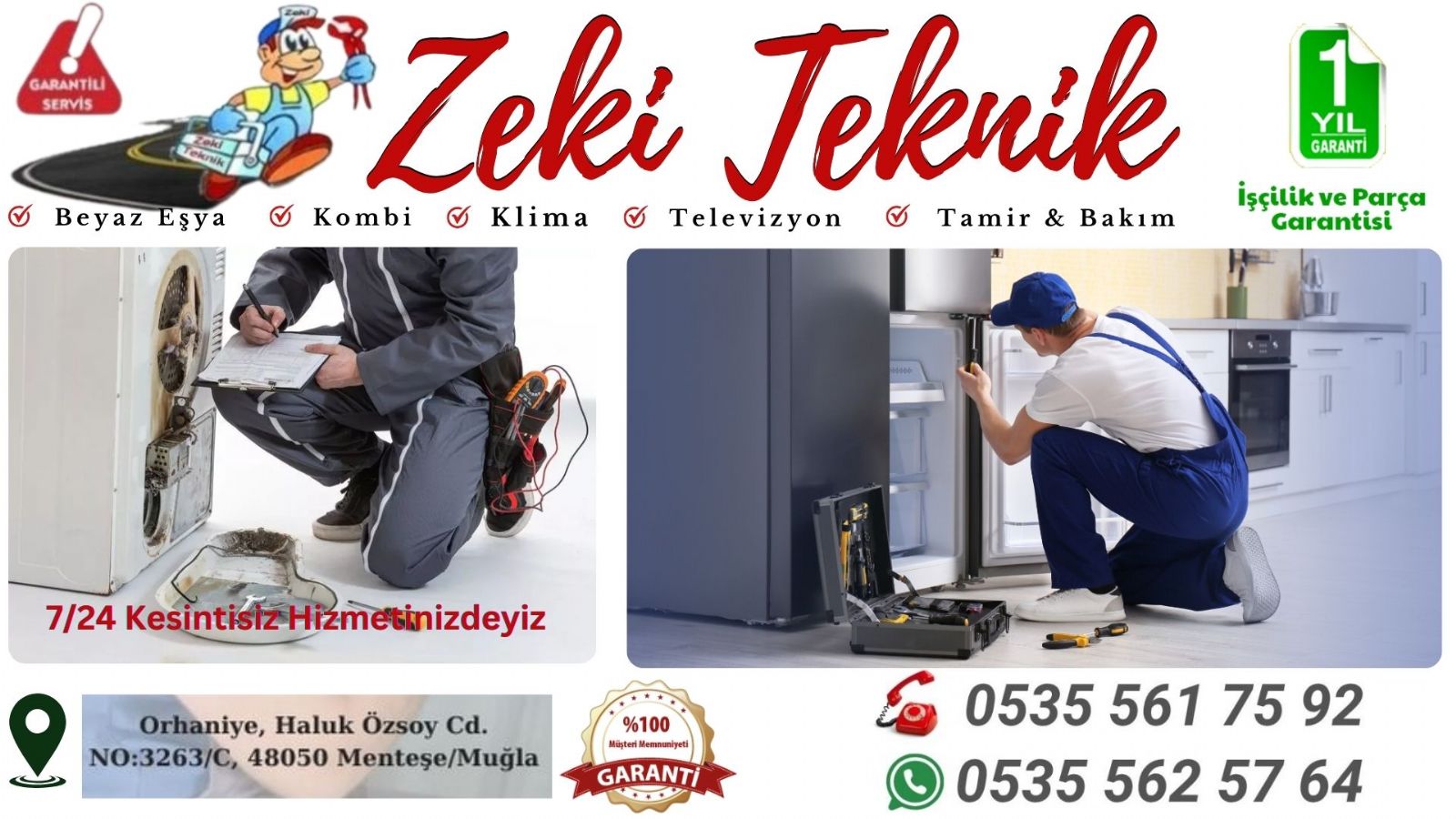 Muğla Beyaz Eşya Tamircisi